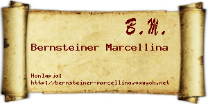 Bernsteiner Marcellina névjegykártya